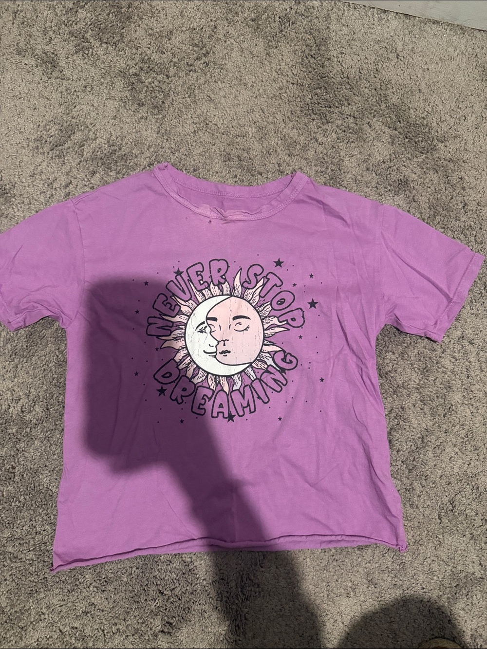 Caution To The Wind Lavender Never Stop Dreaming Graphic Tee